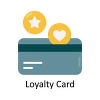 Loyalty Card Vector  Flat Icon Design illustration. Ecommerce and shopping Symbol on White background EPS 10 File