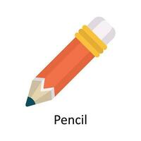 Pencil Vector  Flat Icon Design illustration. Education and learning Symbol on White background EPS 10 File