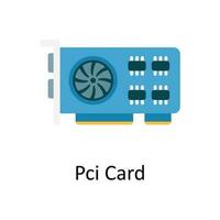 Pci Card Vector  Flat Icon Design illustration. Sports and games  Symbol on White background EPS 10 File