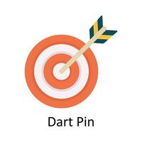 Dart Pin Vector  Flat Icon Design illustration. Sports and games  Symbol on White background EPS 10 File