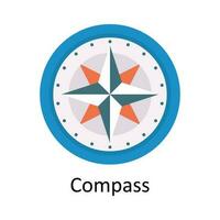 Compass Vector  Flat Icon Design illustration. Education and learning Symbol on White background EPS 10 File