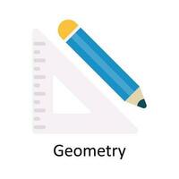 Geometry Vector  Flat Icon Design illustration. Education and learning Symbol on White background EPS 10 File