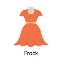 Frock Vector  Flat Icon Design illustration. Ecommerce and shopping Symbol on White background EPS 10 File
