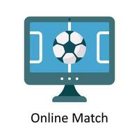 Online Match Vector  Flat Icon Design illustration. Sports and games  Symbol on White background EPS 10 File