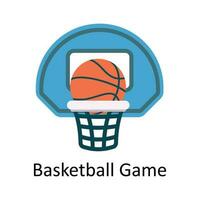 Basketball Game Vector  Flat Icon Design illustration. Sports and games  Symbol on White background EPS 10 File