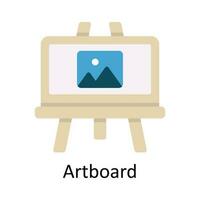 Art board Vector  Flat Icon Design illustration. Education and learning Symbol on White background EPS 10 File