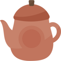 tea pot utensil kitchen icon isolated png