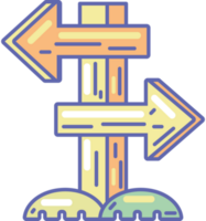 arrows guide trip and travel isolated icon png