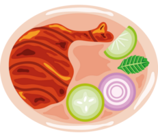 pollo indiano cibo isolato icona png