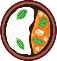 indio comida receta aislado icono png