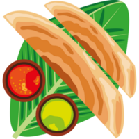 tradicional indio comida aislado icono png