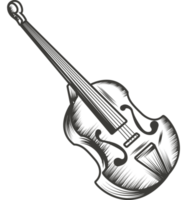 violino jazz musicale strumento isolato icona png