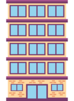 edificio vector plano icono blanco antecedentes png