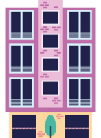 frente construção plano ícone branco fundo png