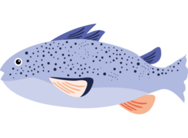 icône de poisson isolé sur fond blanc png