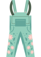 gardening overalls icon isolated style png