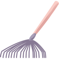 gardening rake icon isolated style png