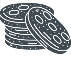 biscuits bakery doodle icon isolated png