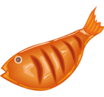 grill fisk ikon isolerat vit bakgrund png