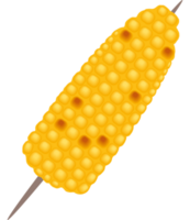 grill corn in stick icon isolated png