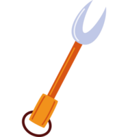 Grill Gabel Symbol Weiß Hintergrund png