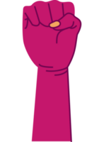 vrouw verheven hand- icoon geïsoleerd png