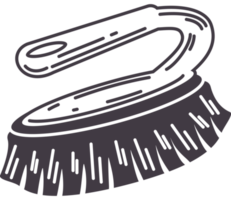 brush cleaning doodle icon isolated png