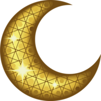 árabe creciente Luna icono aislado estilo png