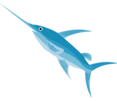 Marlin Fisch Symbol isoliert Design png