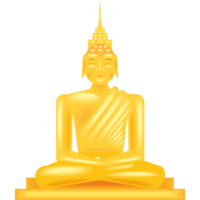 Budda oro statua png