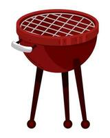 bbq grill icon isolated design vector