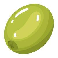 verde aceituna icono vector