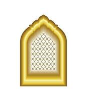 arabic window frame vector