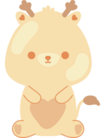 cerf kawaii animal png