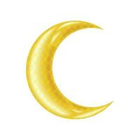 crescent moon icon vector