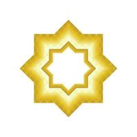 arabic gold ornament vector