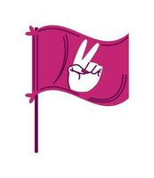 womens day flag vector