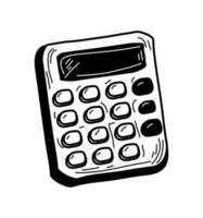 calculator supply doodle vector