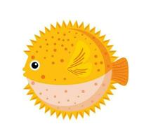 globefish animal icon vector