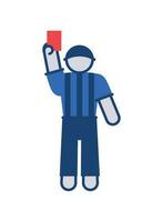 referee american football icon isolated vector