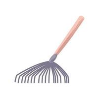 gardening rake icon vector