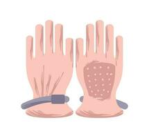 gardening gloves icon vector