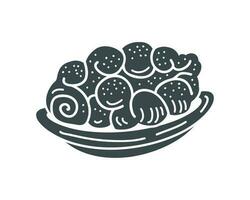 bakery doodle design icon vector