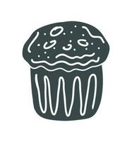 cupcake bakery icon vector