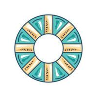 lifebuoy nautical icon isolated design vector