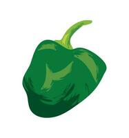 verde chile icono vector