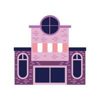 building store flat vector