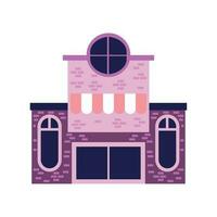 building store flat vector