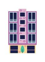 front building flat vector