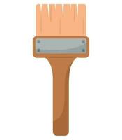 wooden reapir brush tool vector